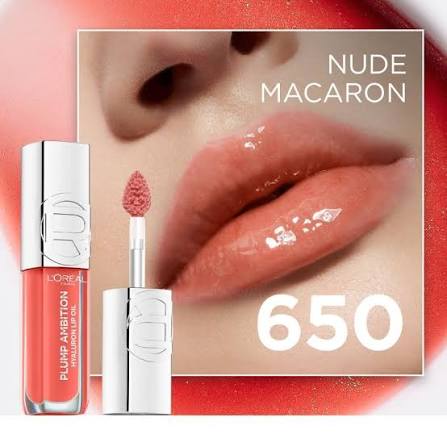 Plump Ambition Lip Oil 650 Nude Macaron
