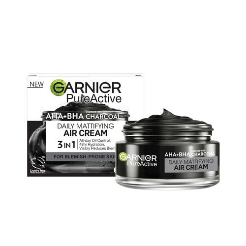 Pure Active AHA+BHA Charcoal Mattifying Air Cream